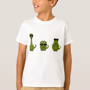 Tres dinosaurios de Guay en camiseta