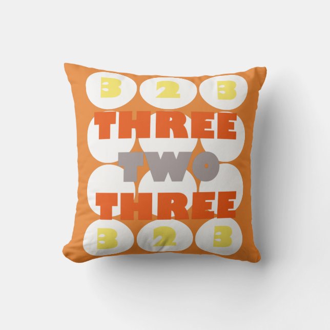 Tres dos tres Almohada (Anverso)