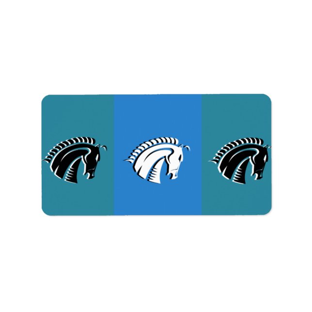 Tres etiquetas de caballos (Frente)