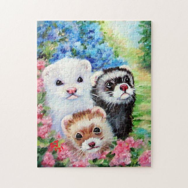 TRES FERRETS SUMMER PUZZLE (Vertical)