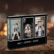 Tres fotos en negro (3) Bloqueo de fotos del Día d