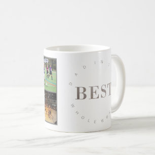 Tres fotos mejor papá en la taza mundial de café