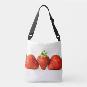 Tres Fresas En La Bolsa Crossbody De La Cbcn Blanc