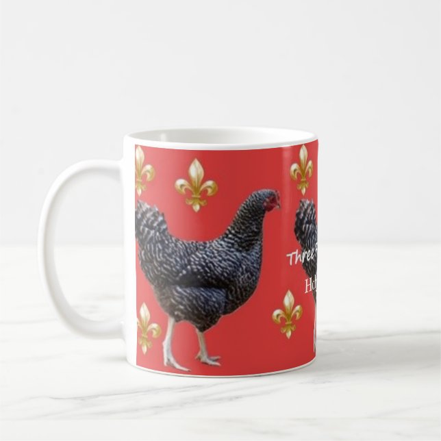 Tres gallinas francesas, tercer día de la taza de  (Izquierda)