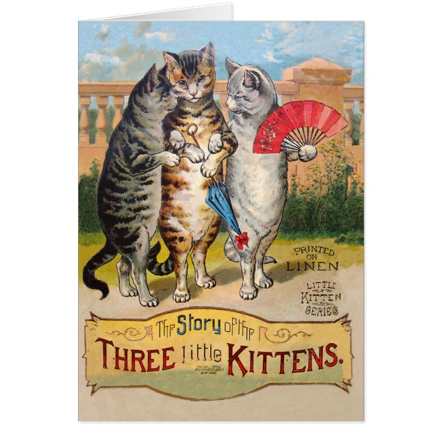 Tres Gatitos Ilustración de Mamá Oca (Frente)