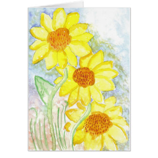 Tres girasoles