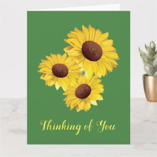 Tres girasoles diseñar tarjeta de bienvenida en bl