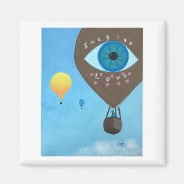 Tres globos de aire caliente imaginan los imanes d