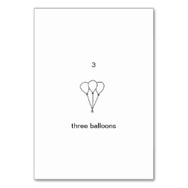 Tres globos, tarjetas de personalizado