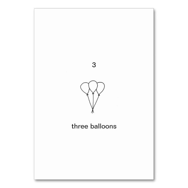 Tres globos, tarjetas de personalizado (Reverso)