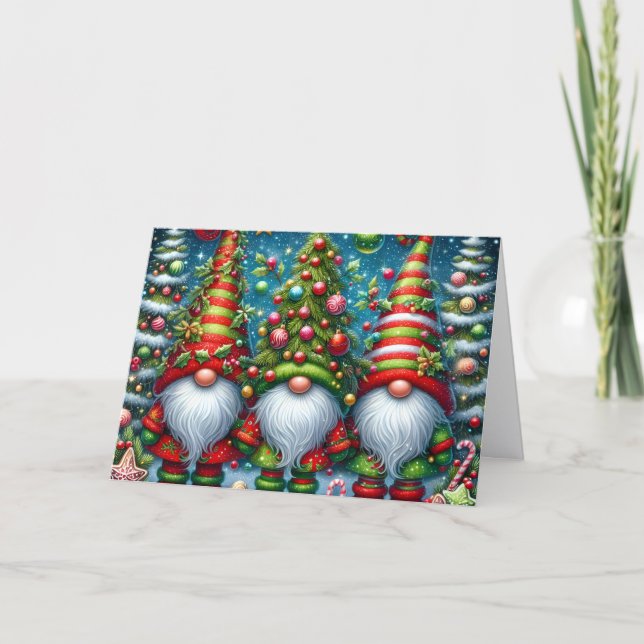 Tres Gnomos Sabios Navidad (Anverso)