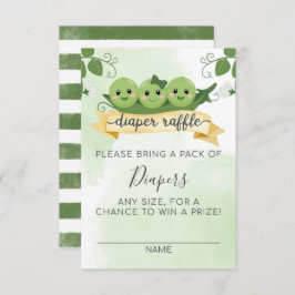 Tres guisos en una tarjeta Raffle Pod Diaper Inser