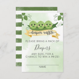 Tres guisos en una tarjeta Raffle Pod Diaper Inser