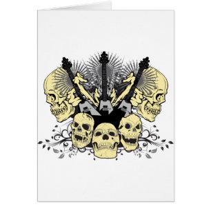 Tres guitarras con los cráneos