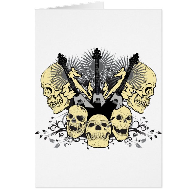 Tres guitarras con los cráneos (Frente)