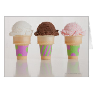 Tres helados conos