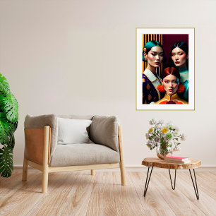 Tres hermanas - Imprimir arte de lienzo