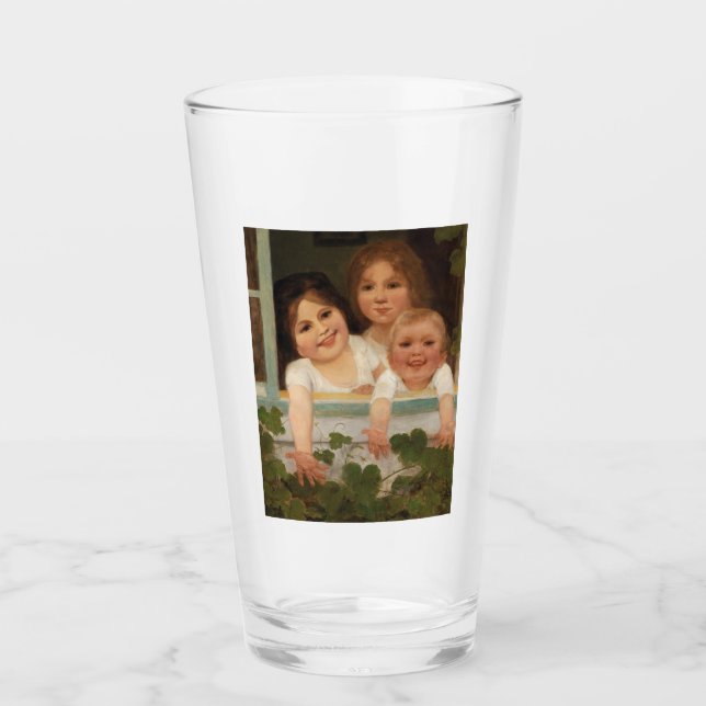 Tres hijos en la ventana (Anverso)