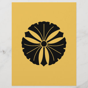 Tres hojas de ginkgo con espadas