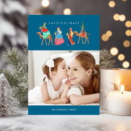 Tres hombres sabios | Navidad | Tarjeta de foto de