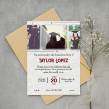 Tres invitaciones a la celebración de la graduació