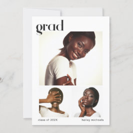 Tres invitaciones a una fiesta de graduación de Co