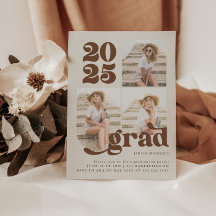 Tres invitaciones para una fiesta de graduación ti