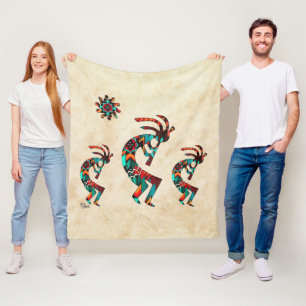 Tres mantas de la flota de Kokopelli del suroeste