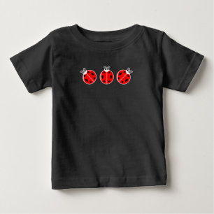 Tres Mariquitas Pequeñas - Camiseta de Jersey Fino