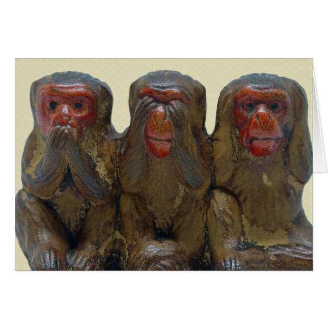 Tres monos sabios (Anverso (Horizontal))