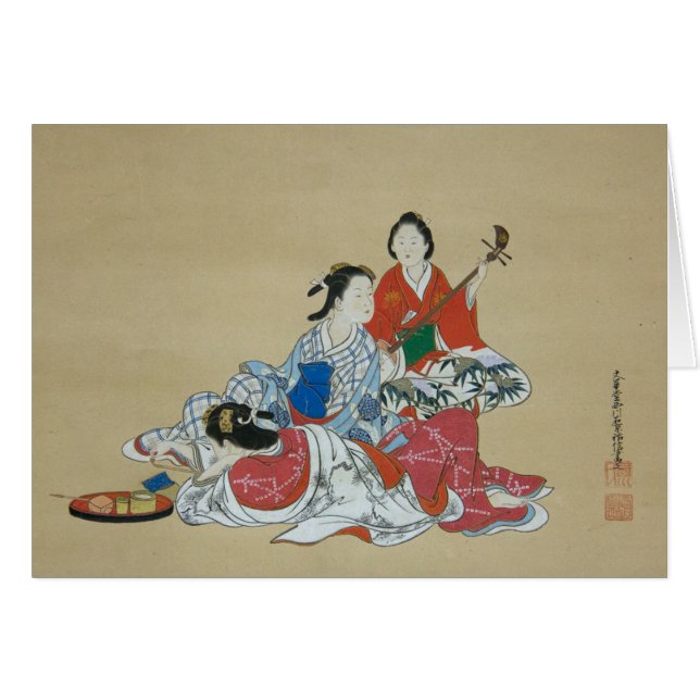 Tres mujeres japonesas (Anverso (Horizontal))
