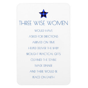 Tres mujeres sabias Navidades imán