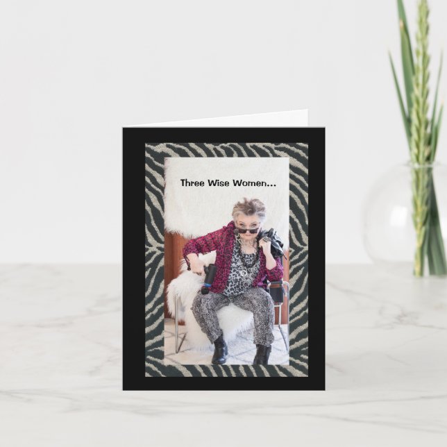 Tres mujeres sabias tendrían... Tarjeta (Anverso)