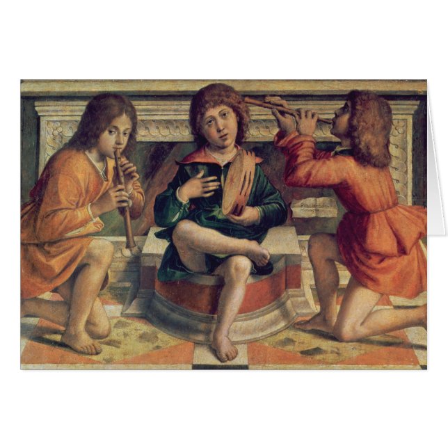 Tres músicos del ángel (Anverso (Horizontal))