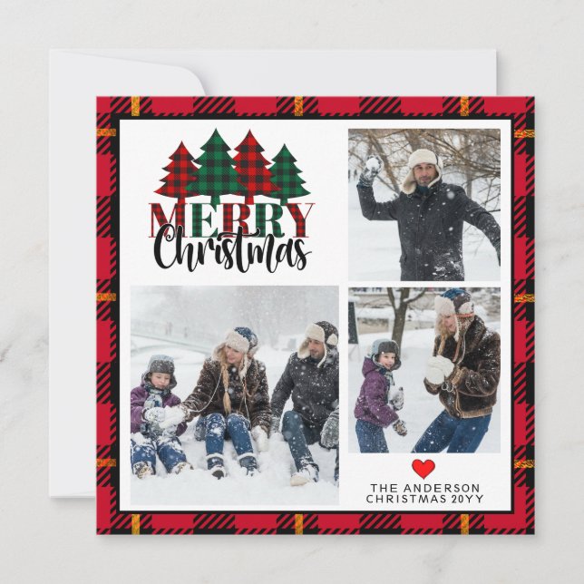 Tres Navidades fotográficos celebran Feliz Navidad (Anverso)