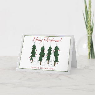 Tres Osos Polares Feliz Navidad Tarjeta de Vacacio