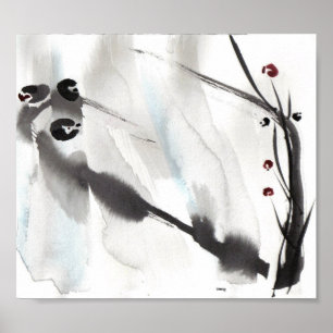 Tres pájaros en la imagen de arte salvaje