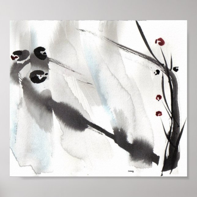 Tres pájaros en la imagen de arte salvaje (Frente)