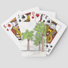 TRES PALMAS jugando cartas