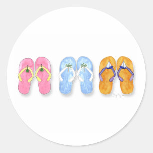 Tres pares de Pegatinas Flip-Flops