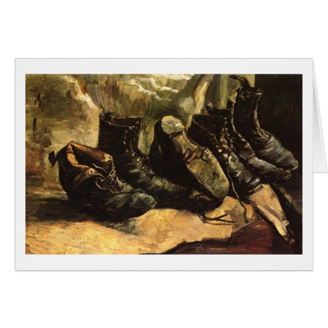 Tres pares de zapatos, Bella Artes Van Gogh (Anverso (Horizontal))