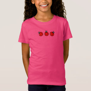 Tres Pequeñas Mariquitas - Camiseta de Jersey Fino