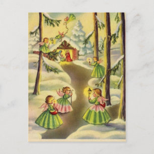 Tres pequeños ángulos de Navidad vintage