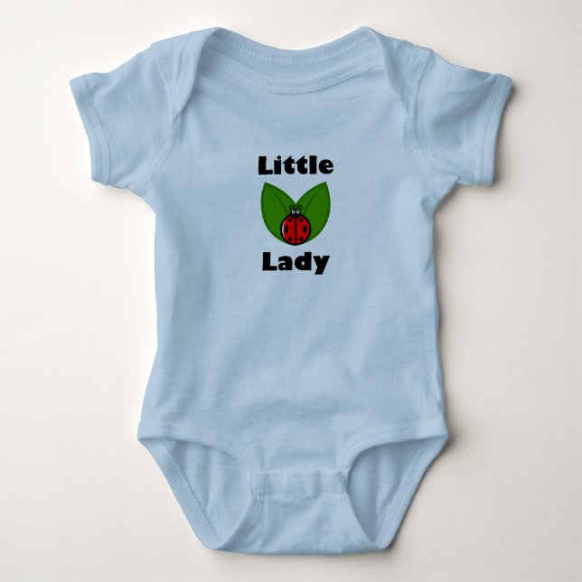 Tres Pequeños Ladybugs - Baby Jersey Bodysuit (Anverso)