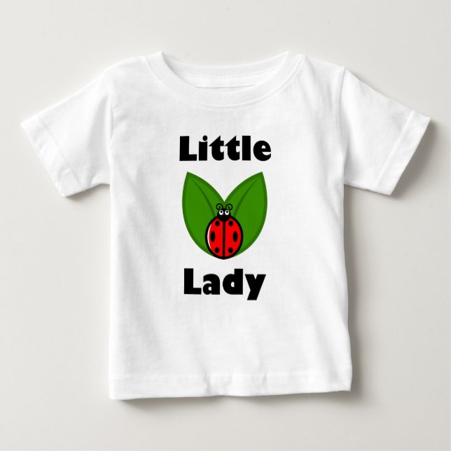 Tres Pequeños Ladybugs - Camiseta Baby Fine Jersey (Anverso)
