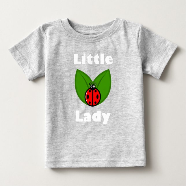 Tres Pequeños Ladybugs - Camiseta Baby Fine Jersey (Anverso)