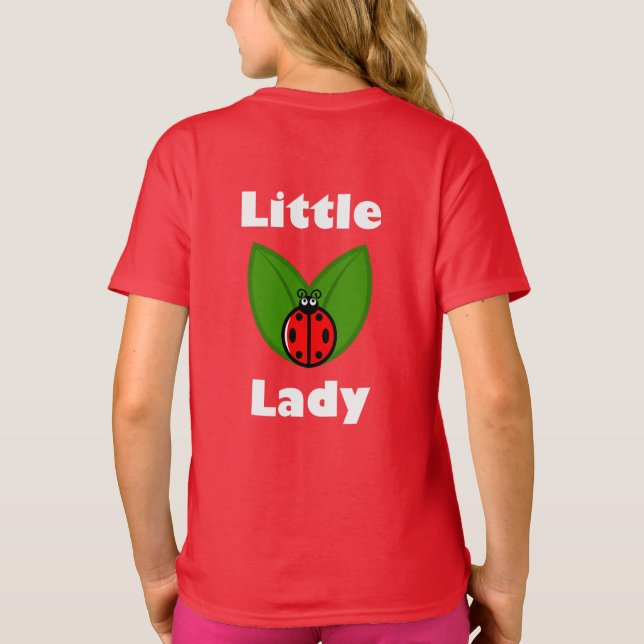 Tres Pequeños Ladybugs - Camiseta Básica para Chic (Reverso)