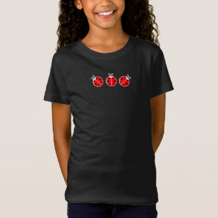 Tres Pequeños Ladybugs - Camiseta de finas Jersey 