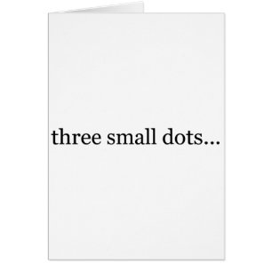 tres pequeños puntos
