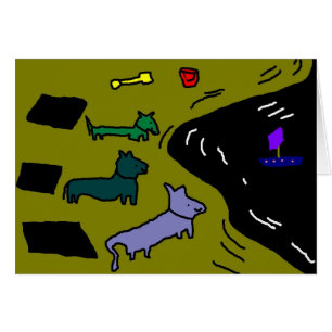 Tres perros de aspecto divertido...